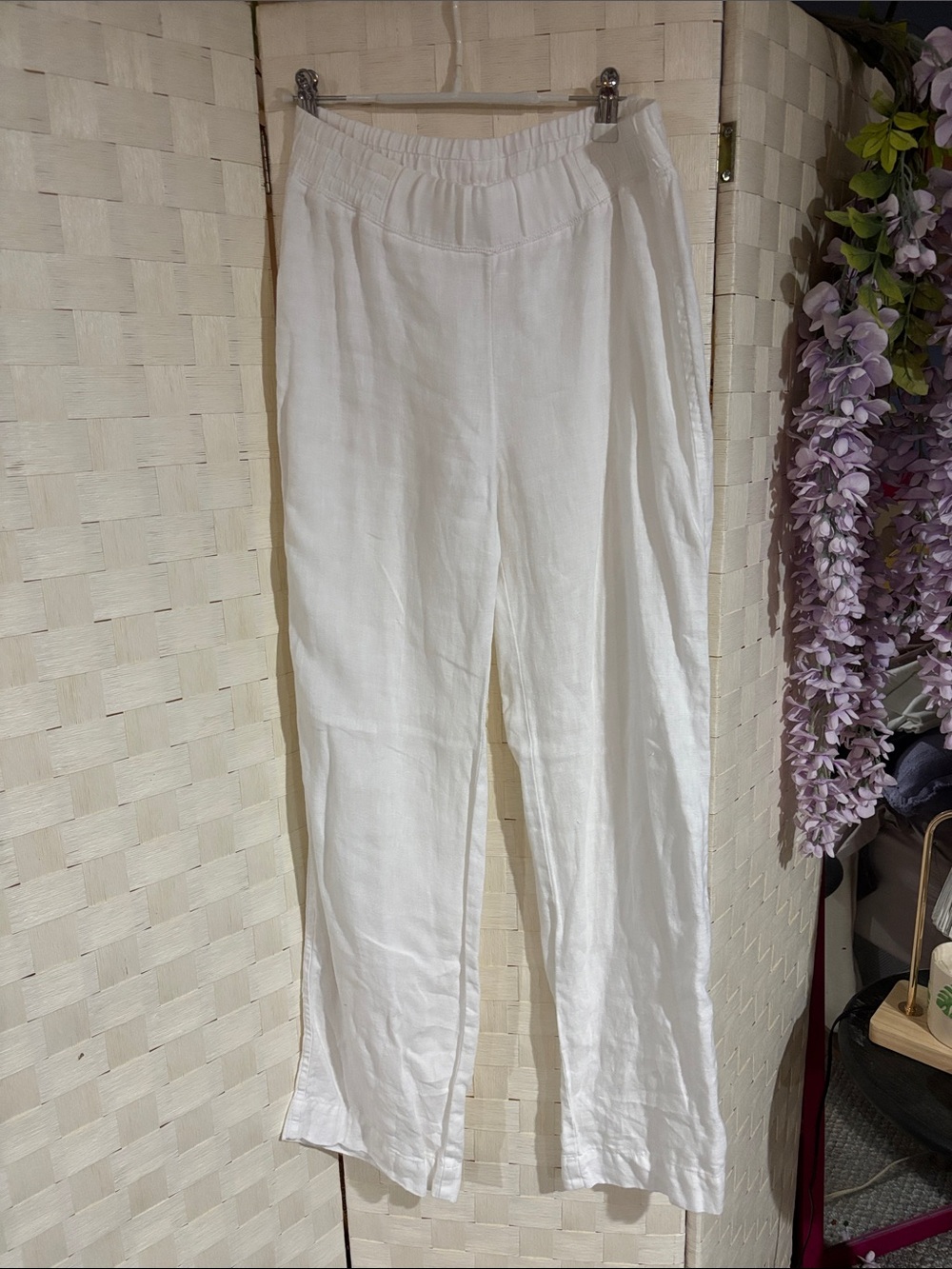 Lilly Pulitzer white linen pants